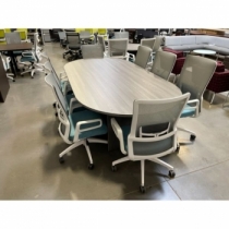 96 Wide x 48 Deep Racetrack Conference Table