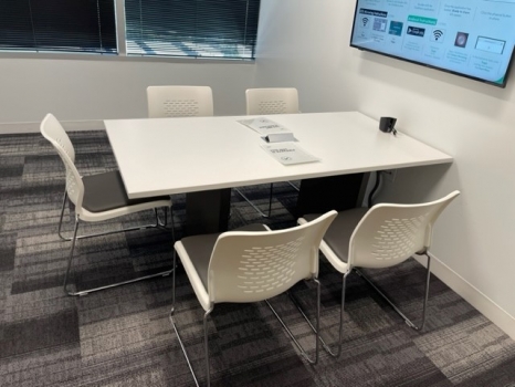 Conference table with chairs