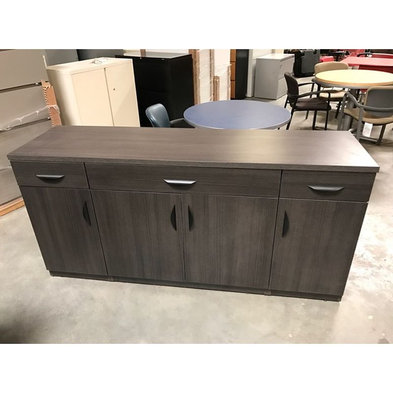 Grey buffet height credenza